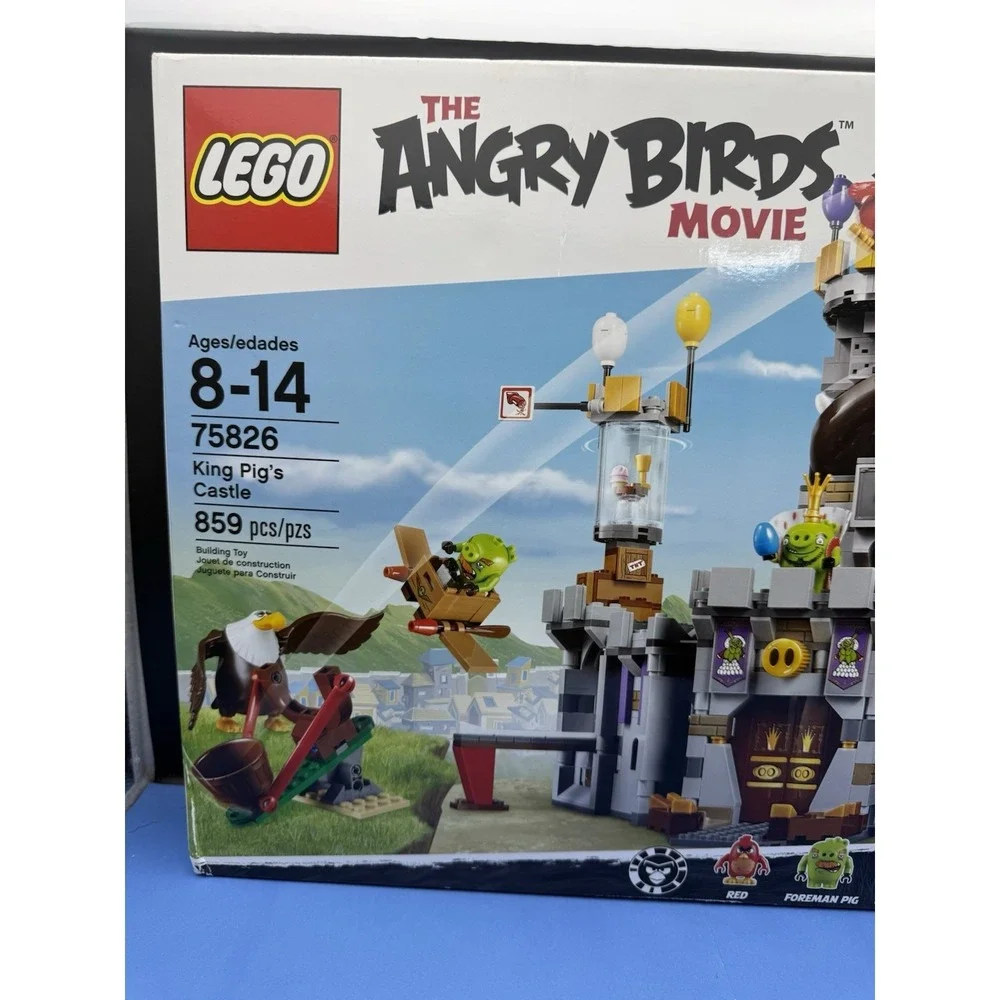 LEGO 75826 Angry Birds Movie King Pig's Castle Retired w/Box – Read Description